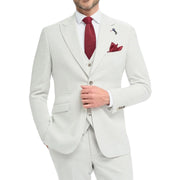 Men's Blazer Grey Sport Coat Tailored Fit Summer Suit Jacket