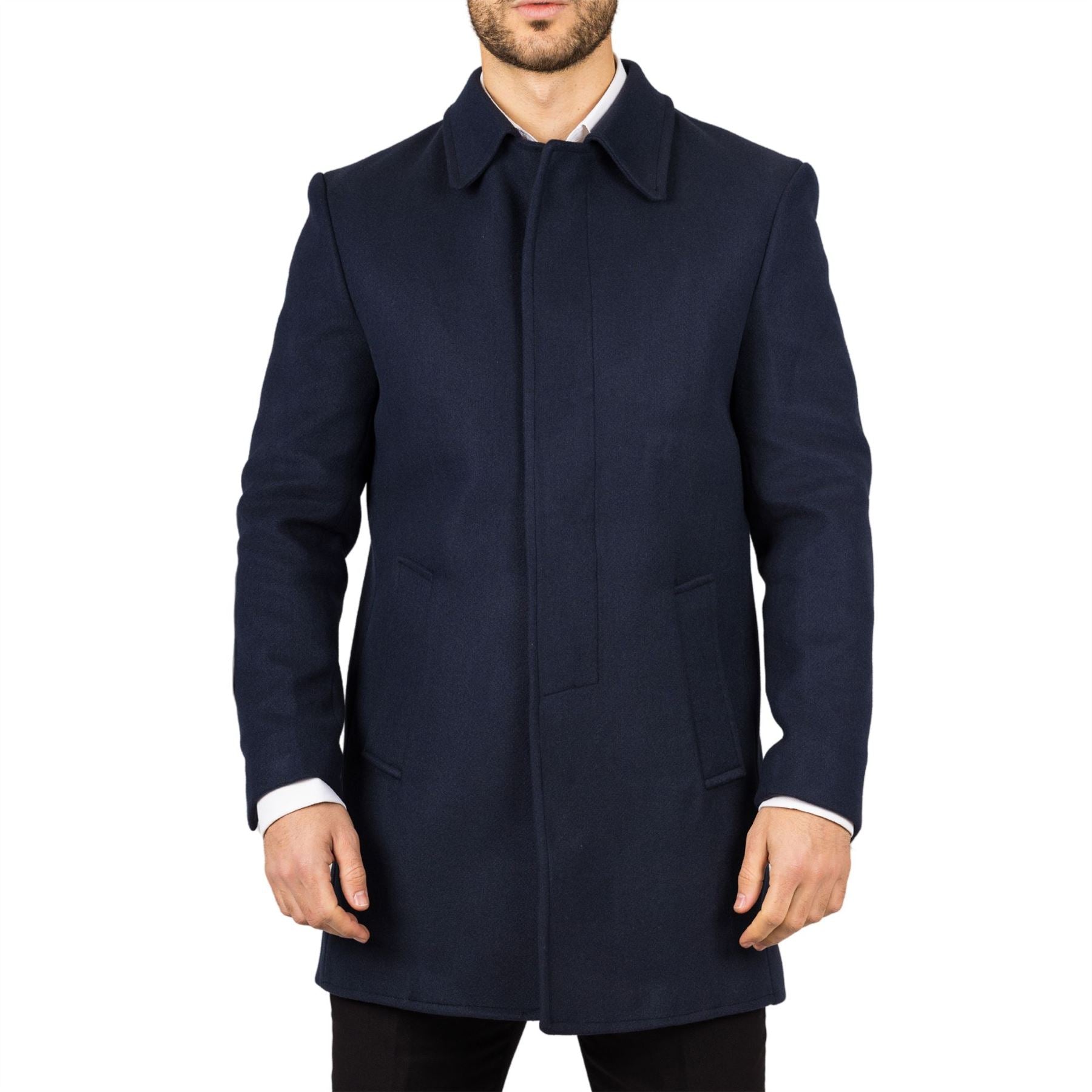 Men's Overcoat Classic Collar Wool Blend Classic Trench Coat Winter Ja Knighthood Store Men's Overcoat Classic Collar Wool Blend Classic Trench Coat Winter Ja Knighthood Store