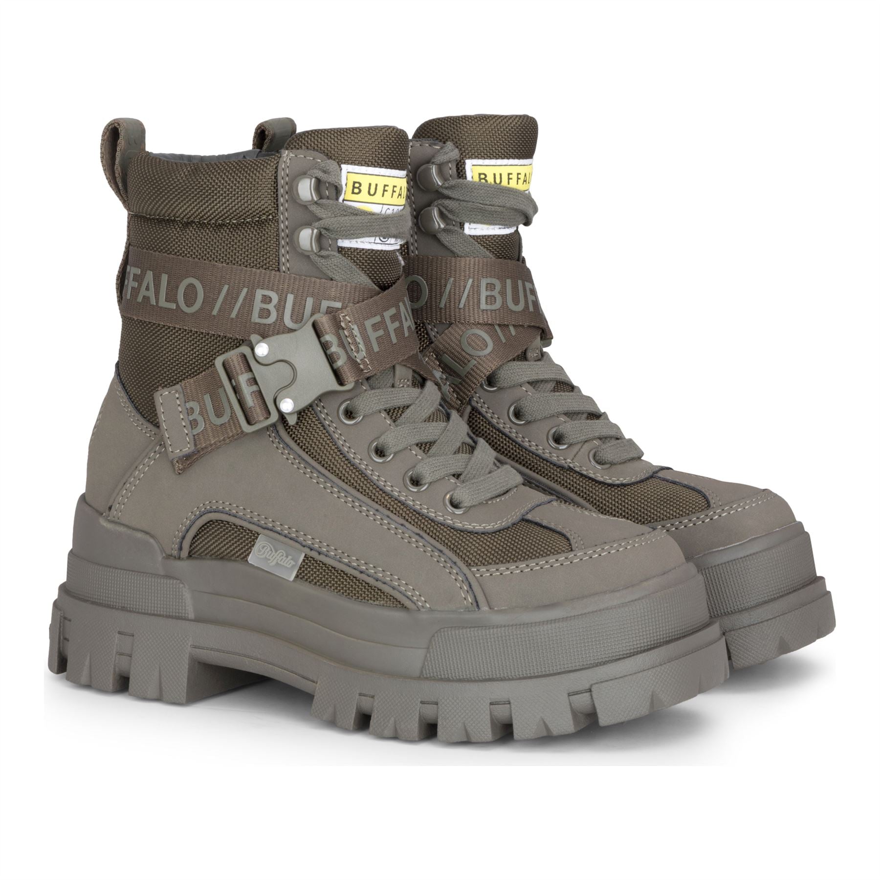 ASPHA COM1 - Women’s Khaki Combat Platform Boots