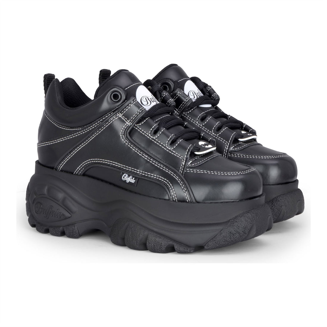 1339-14 - Women’s Black Platform Chunky Fashion Sneakers