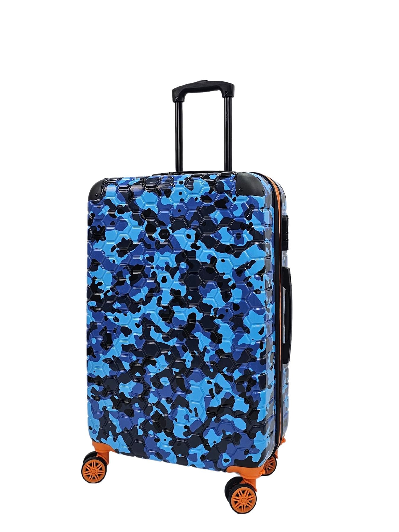 Camo Print Hard Case Shell Suitcase Carry On Cabin Check In Combination Lock