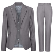 TPW-15 - Women's 3 Piece Plain Grey Suit