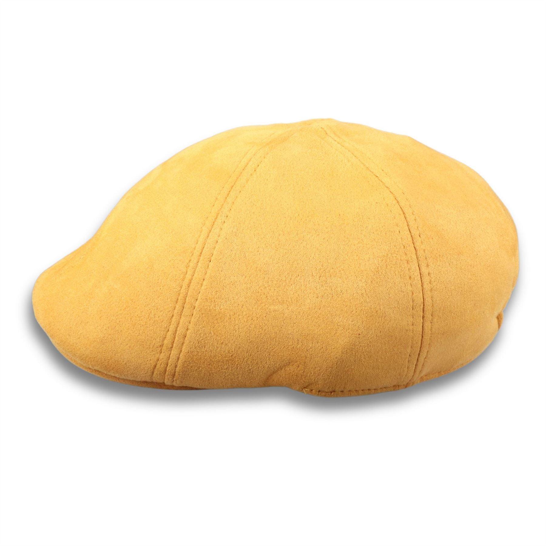 Men's Duckbill Cap Plain Solid Gatsby Peaked Ivy 6 Panel Hat - Knighthood Store