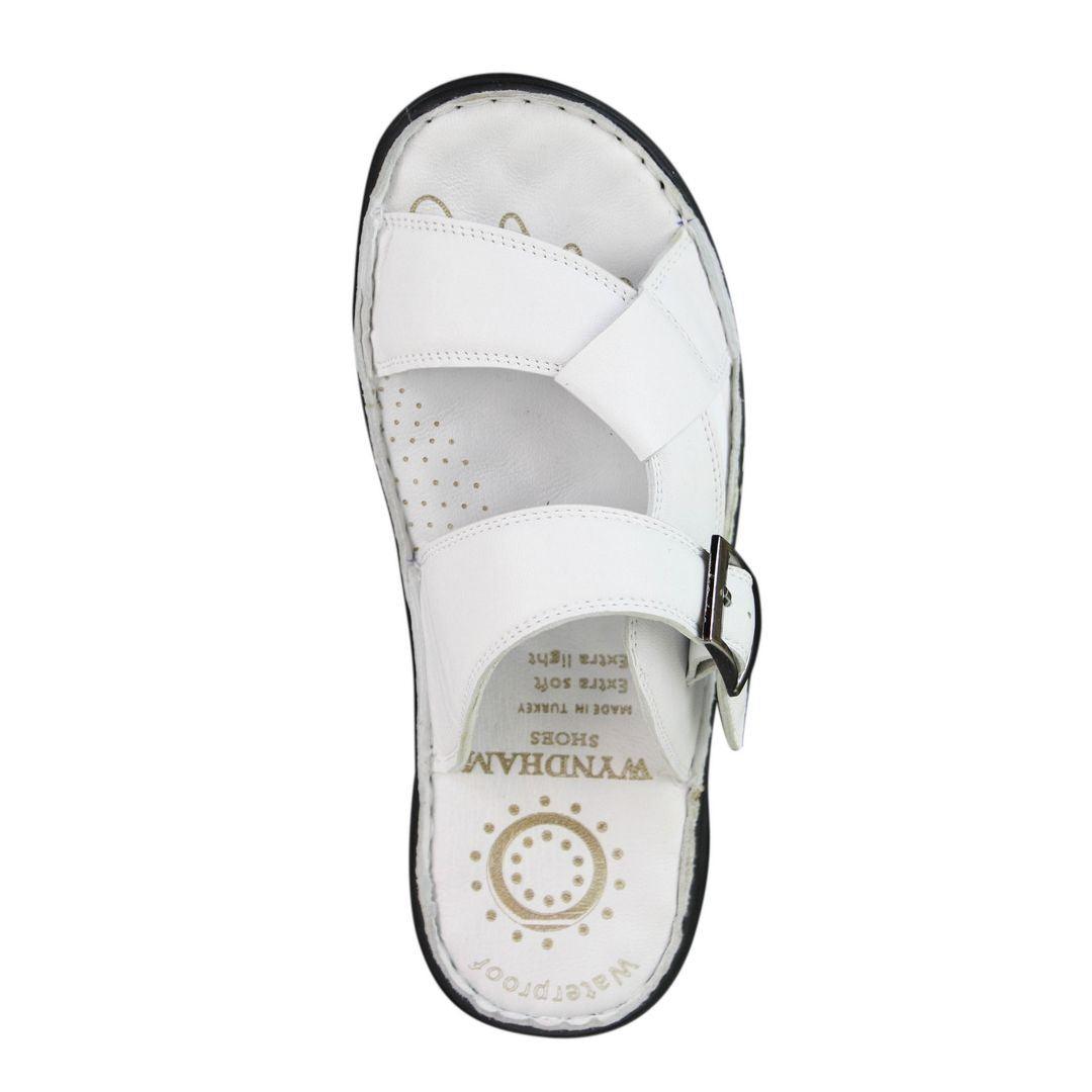 Mens Real Leather Slip On Mules Sandals Strap Buckle Premium Comfort Waterproof Walking - Knighthood Store