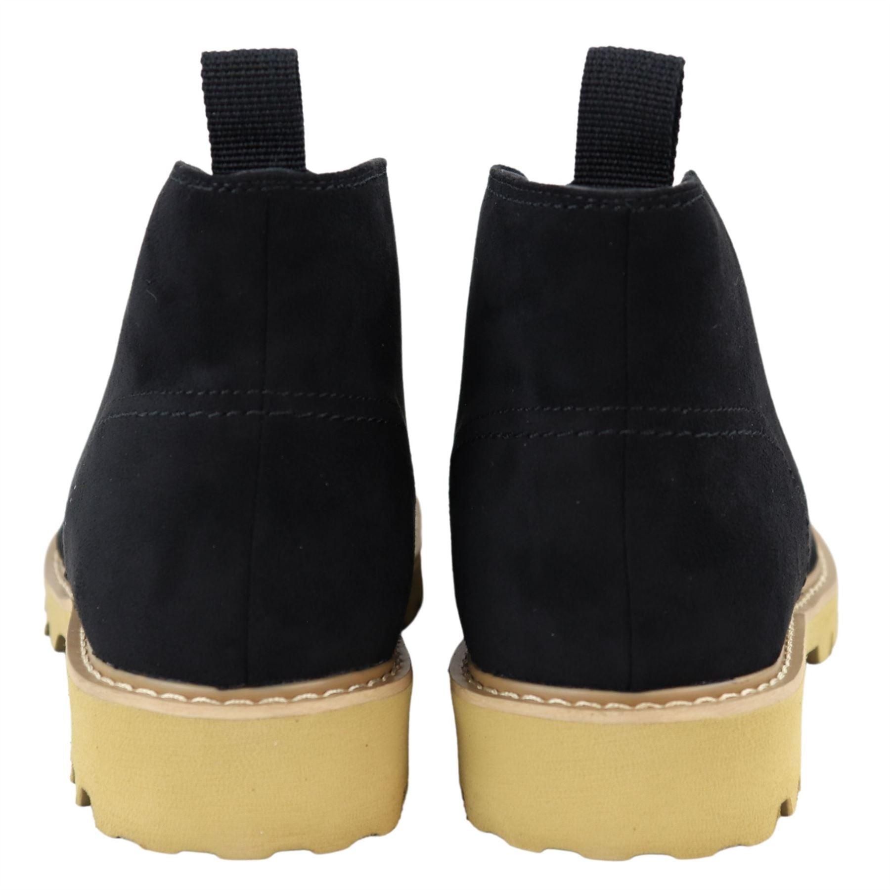 Mens Casual Hiking Boots Jeans Laced Ankle Suede Chukka - Knighthood Store