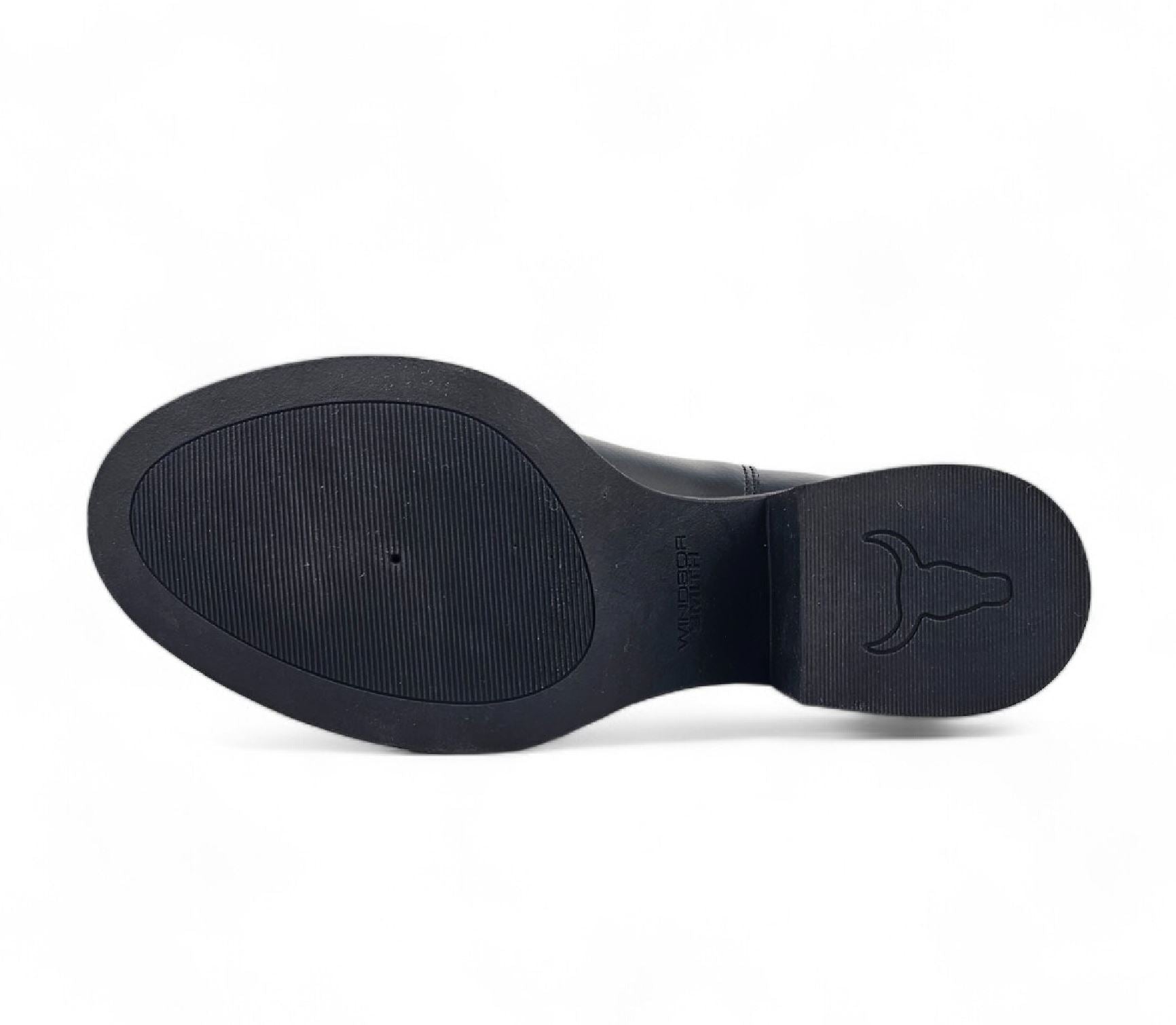 Varsity - Women's Block Heel Leather Chelsea Boots