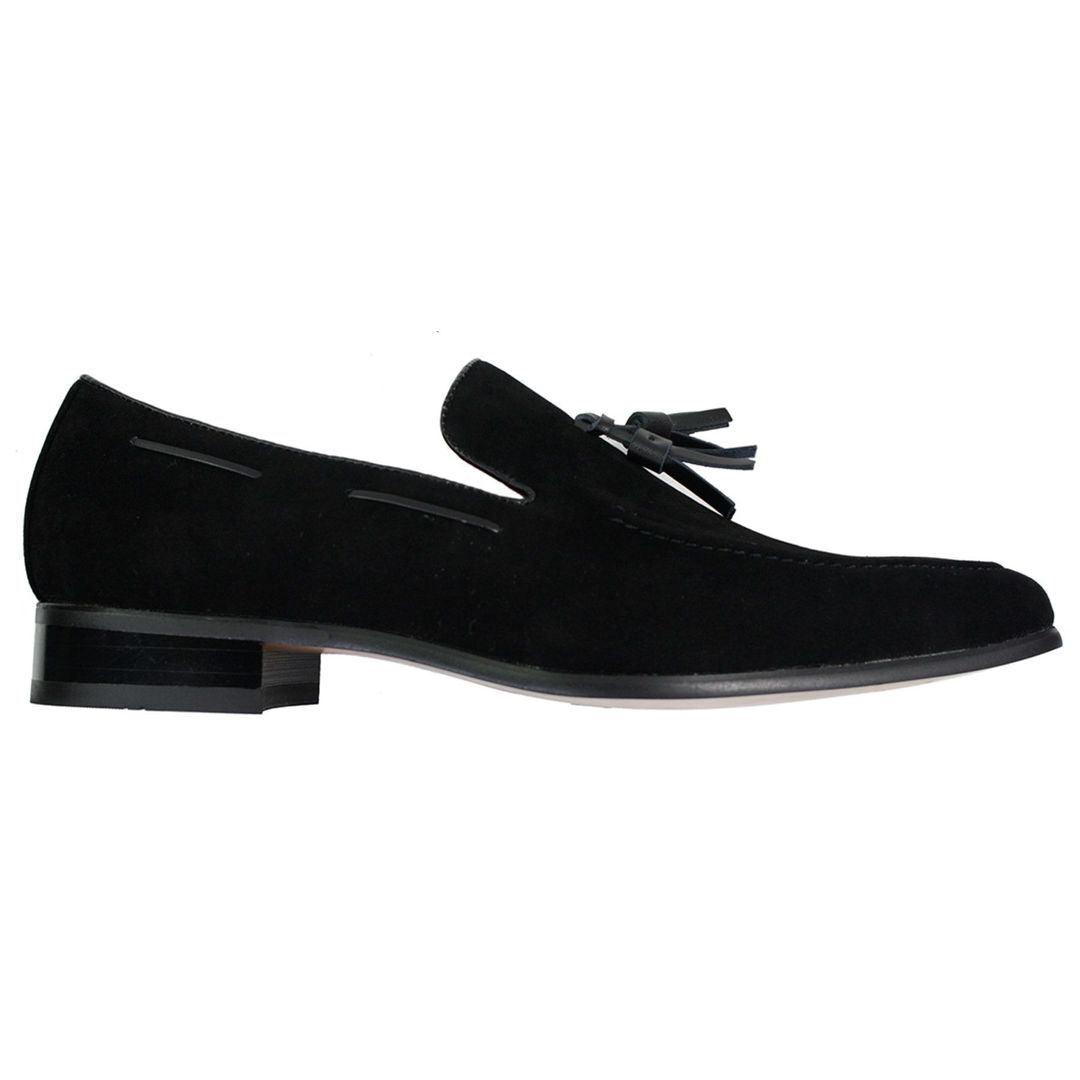 Mens Suede Loafers Driving Shoes Slip On Tassle Design Leather Smart Casual - Knighthood Store