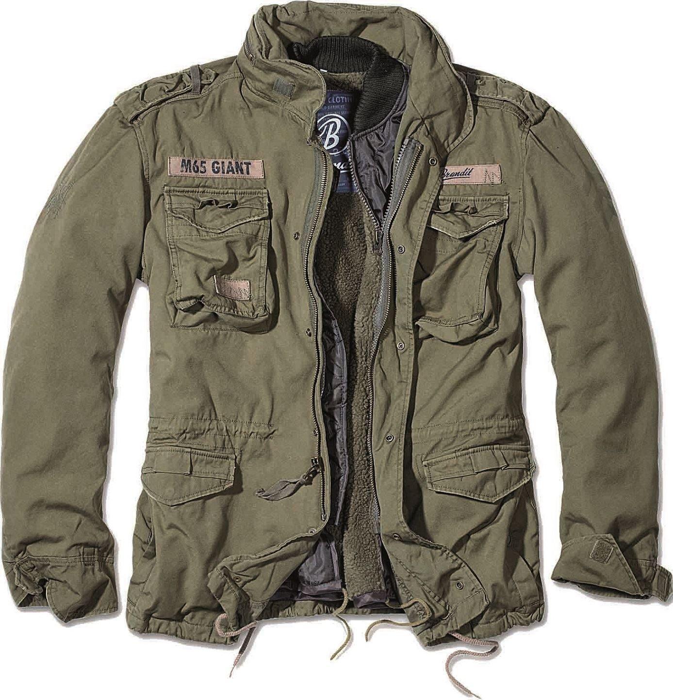 Brandit M65 Giant Military Parka Jacket US Army Combat Zip Fleece Warm Winter - Knighthood Store