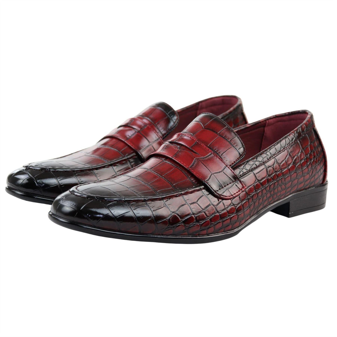 Men's Moccasin Loafers Leather Lined Slip On Formal Dress Shoes - Knighthood Store