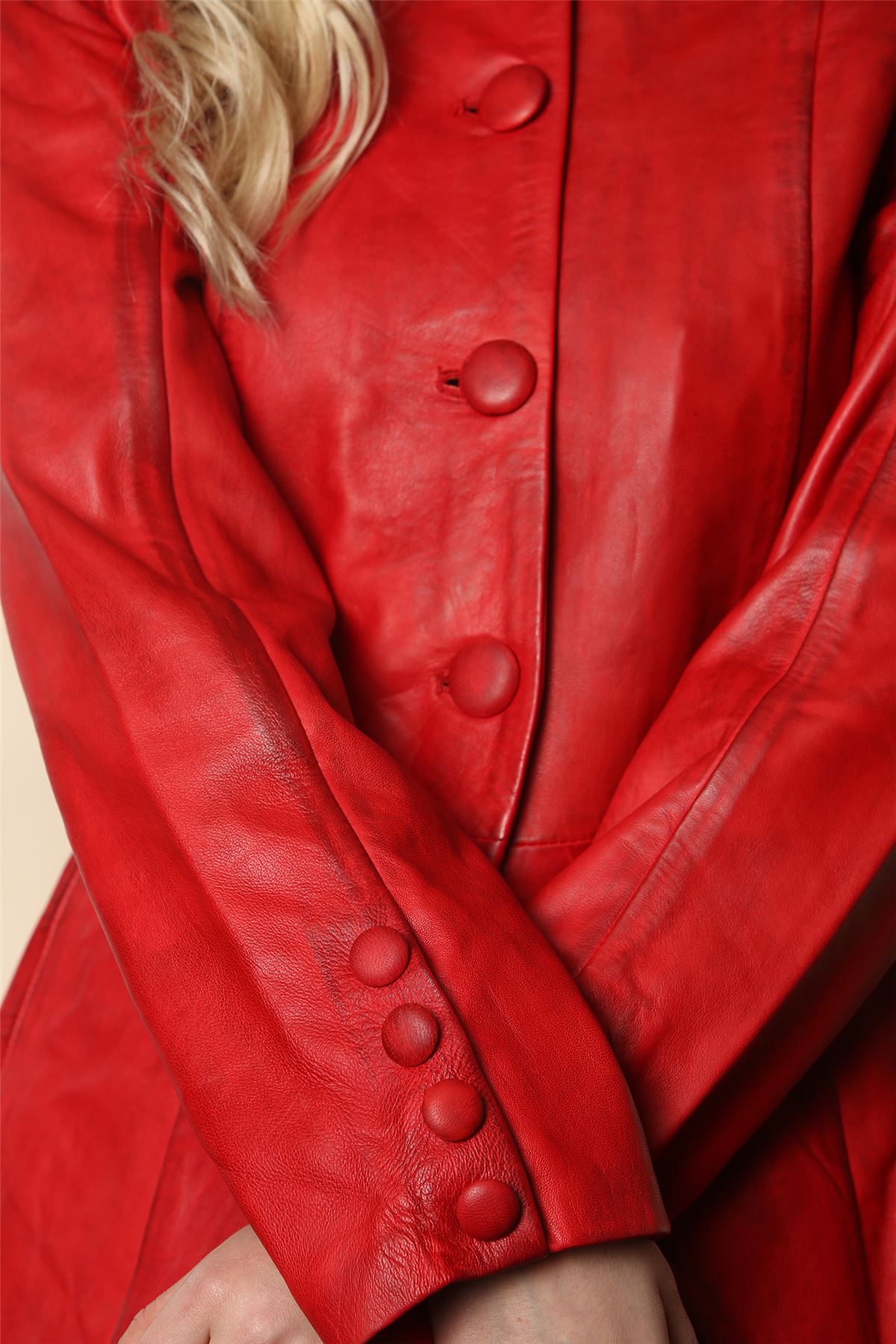 Women's Gothic Full Length Victorian Leather Coat