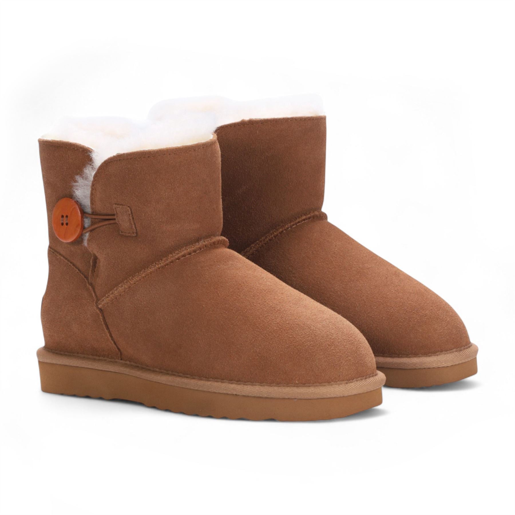 Alpine - Women's Sheepskin Suede Winter Slip-On Boots