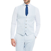 Men's Waistcoat Sky Blue Tailored Fit Summer Vest