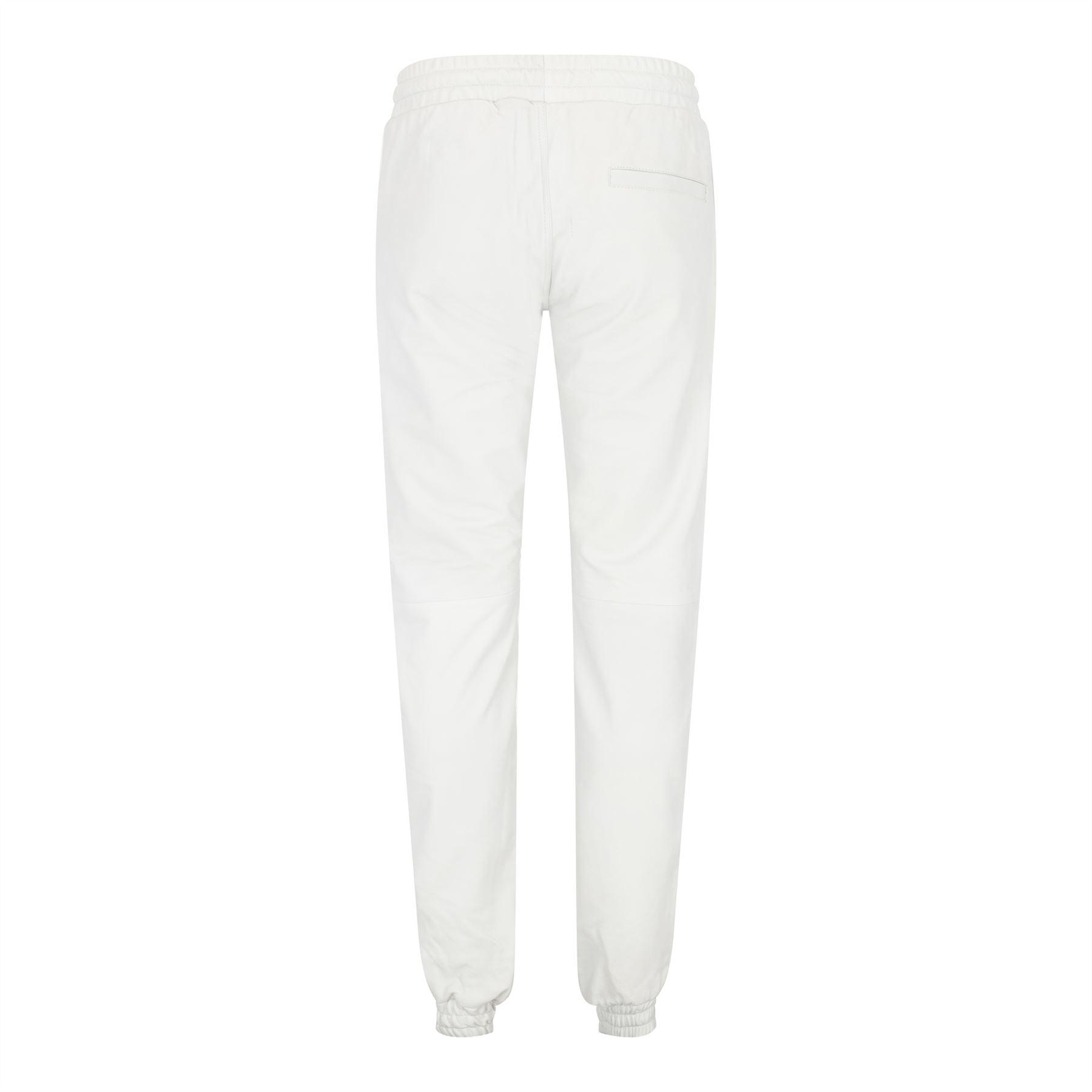 Womens Real Leather Jogger Jeans Trousers Elasticated Casual Retro 1980s - Knighthood Store