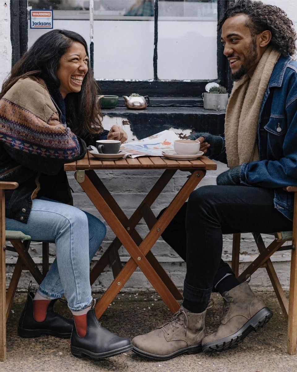 Blundstone 1918 Brown Terracotta Leather Chelsea Boots Slip On Classic Vintage - Knighthood Store