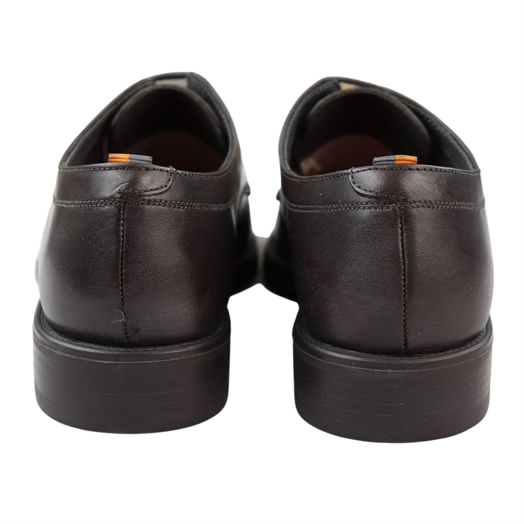 Mens Laced Oxford Shoes Real Leather Black Brown Smart Casual Formal Dress Classic - Knighthood Store