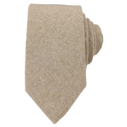 Camel Beige Oak Tweed Tie Hankie Hankerchief 2" Smart Formal Vintage Classic - Knighthood Store