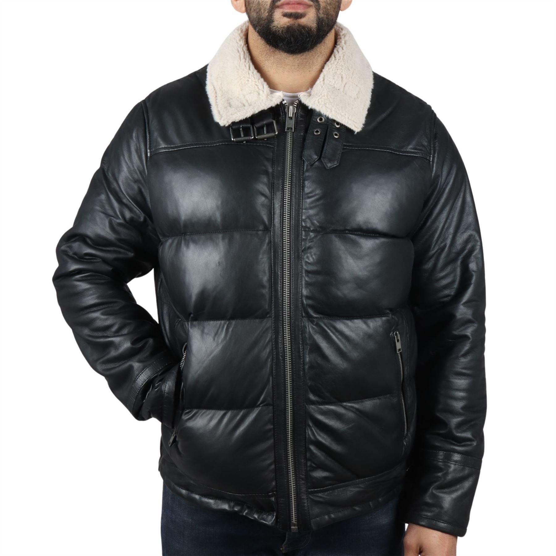 Men's Puffer Quilted Aviator Bomber Flying Fleece Lining Jacket - Knighthood Store
