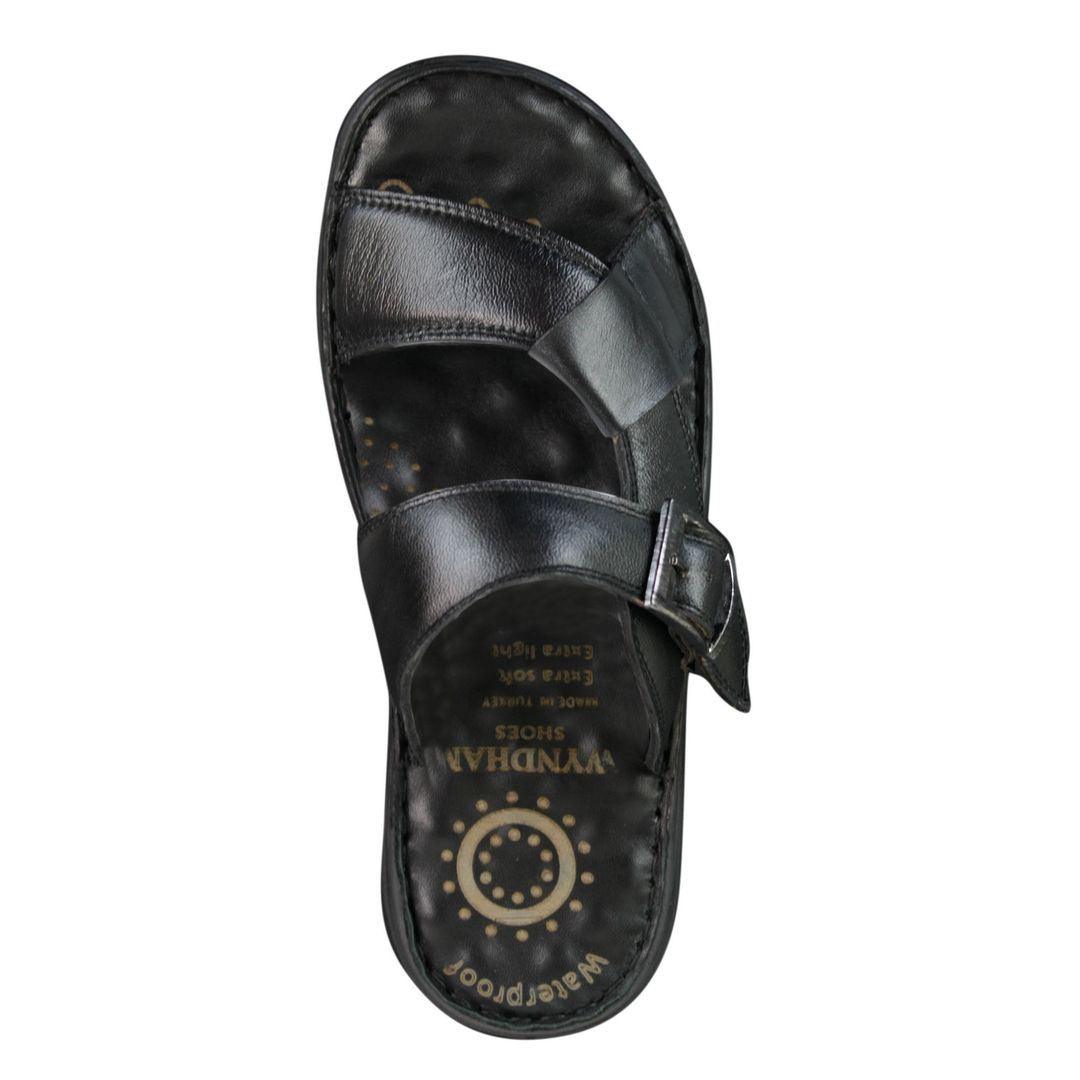 Mens Real Leather Slip On Mules Sandals Strap Buckle Premium Comfort Waterproof Walking - Knighthood Store