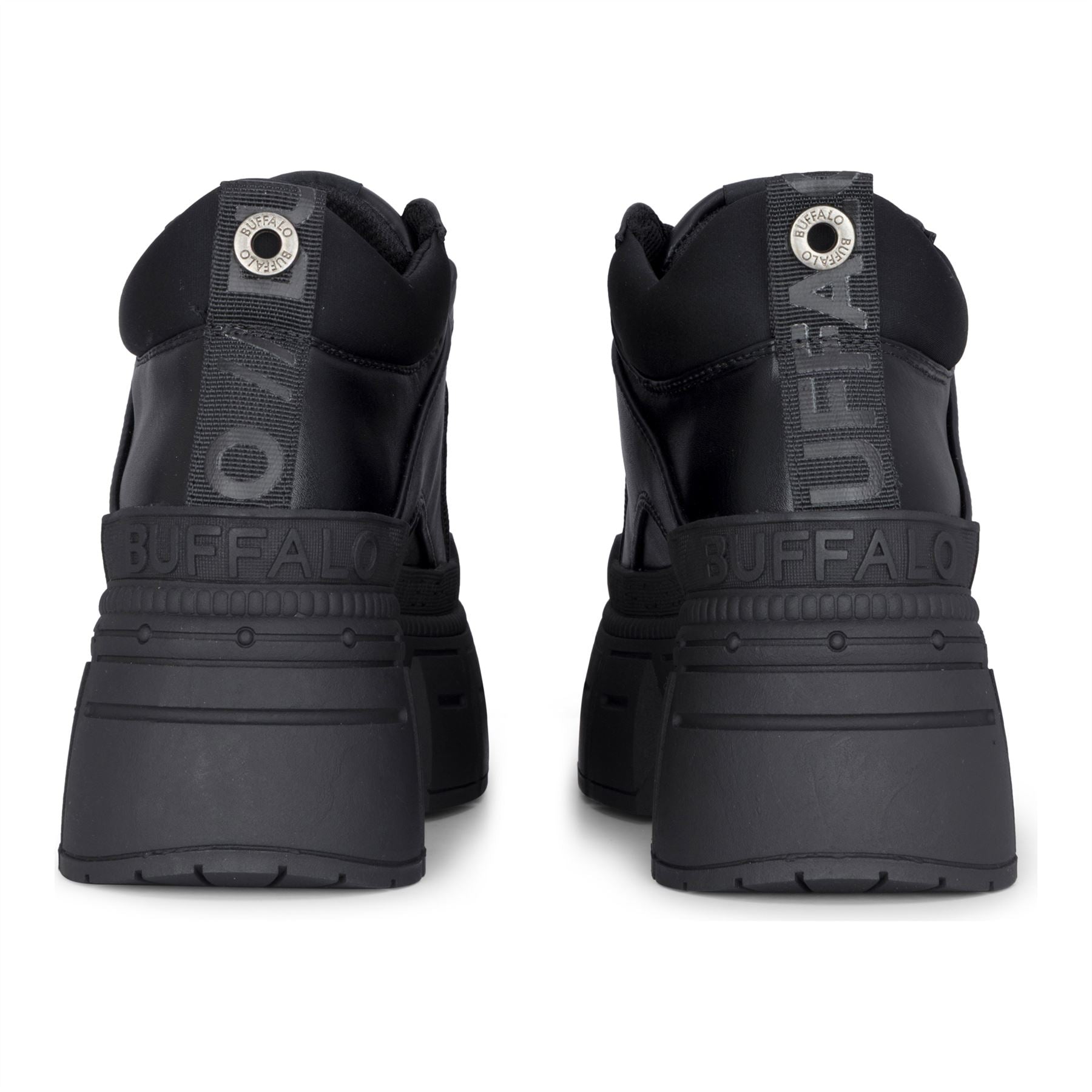 GOSPHER HIKE LO - Women’s Black Platform Chunky Ankle Boots