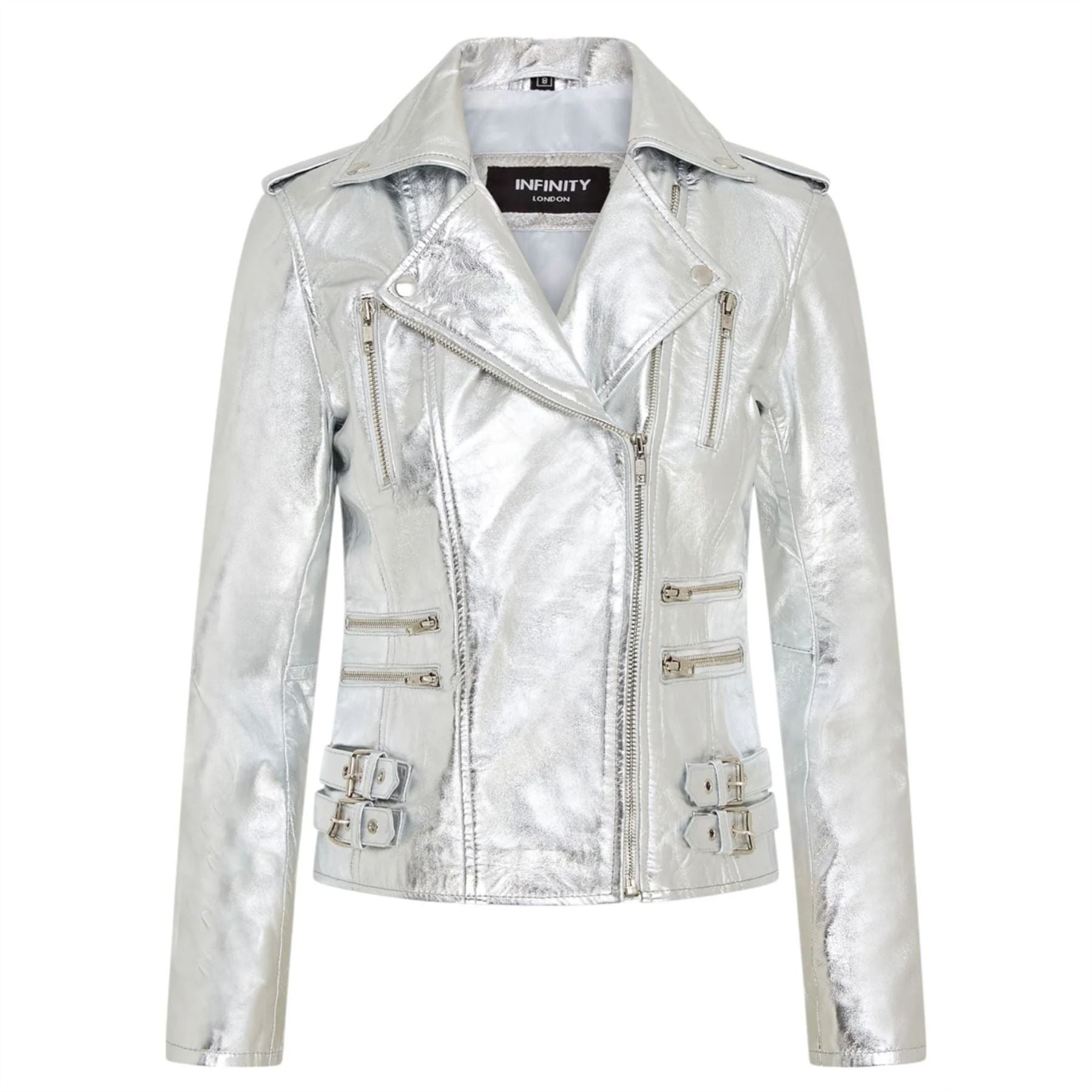 Women's Real Lamb Nappa Leather Vintage Biker Jacket