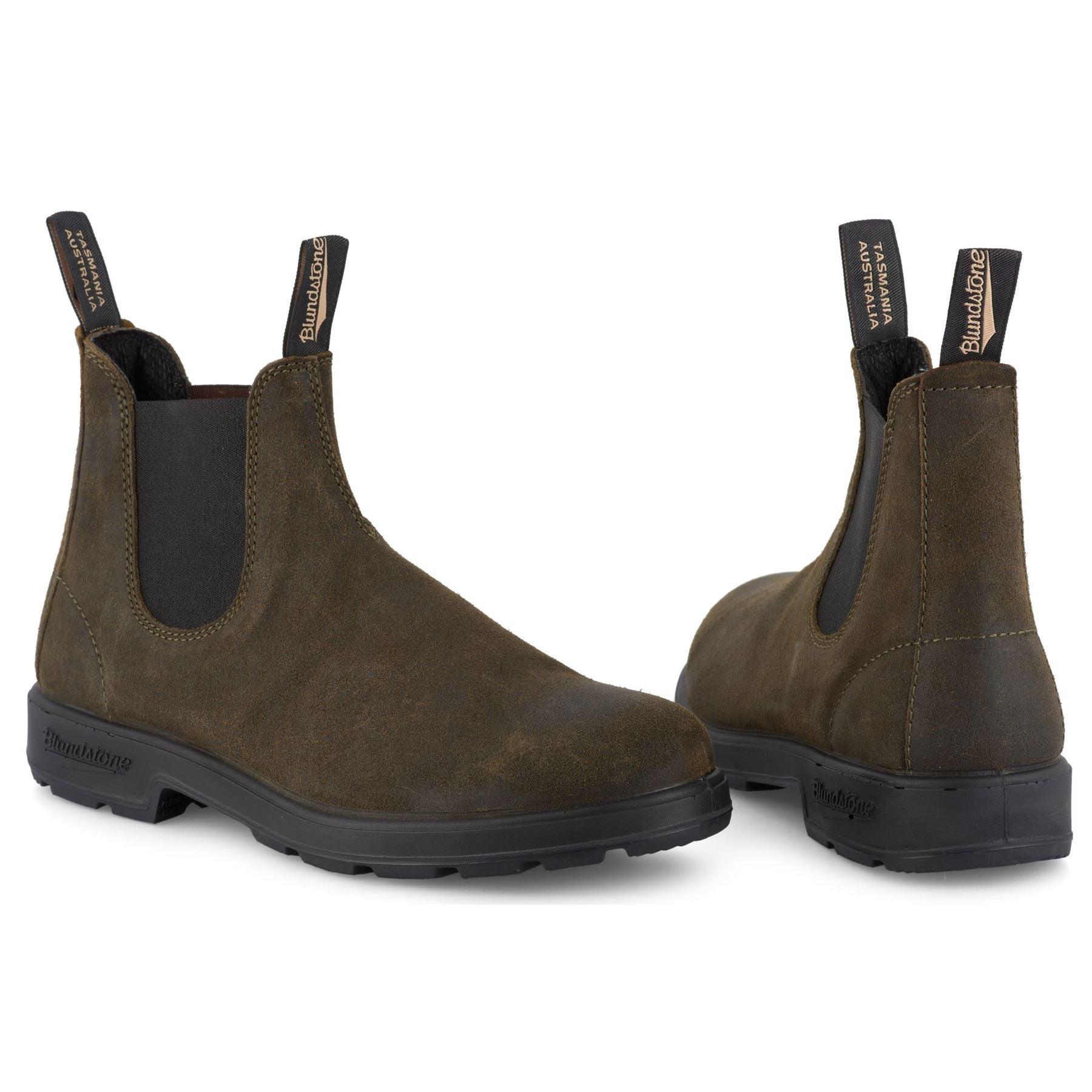 Blundstone 1615 Dark Olive Suede Leather Chelsea Boot - Knighthood Store