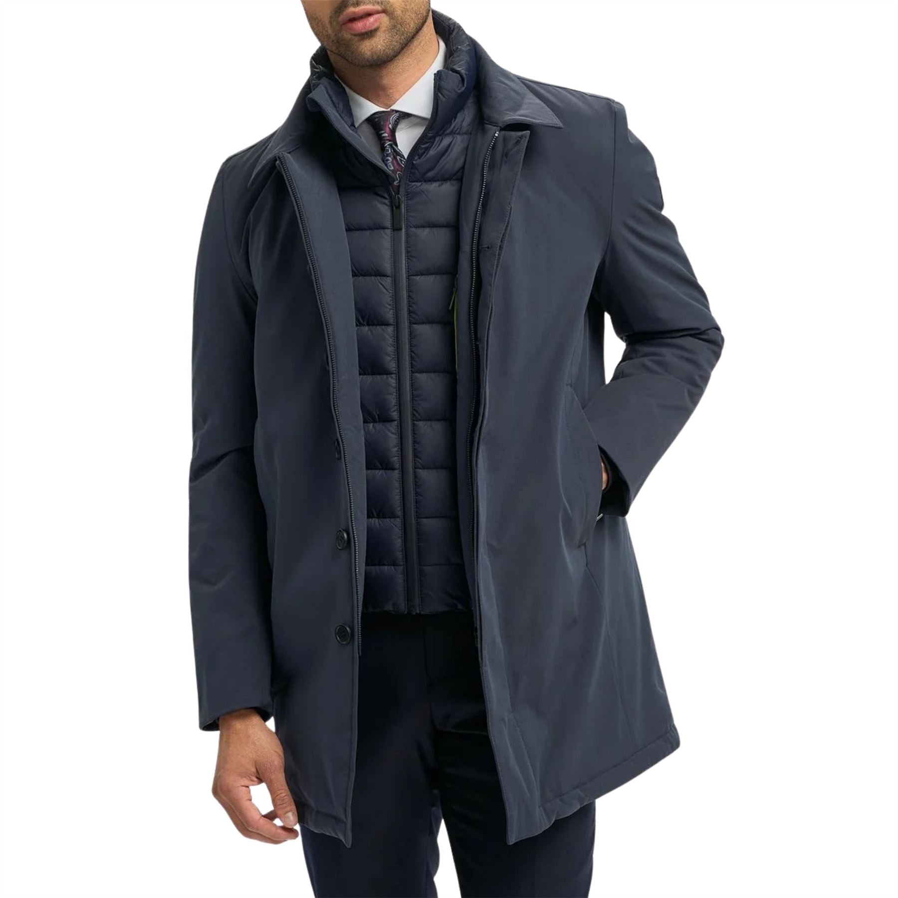 Heston - Men's Lightweight Casual Padded Overcoat