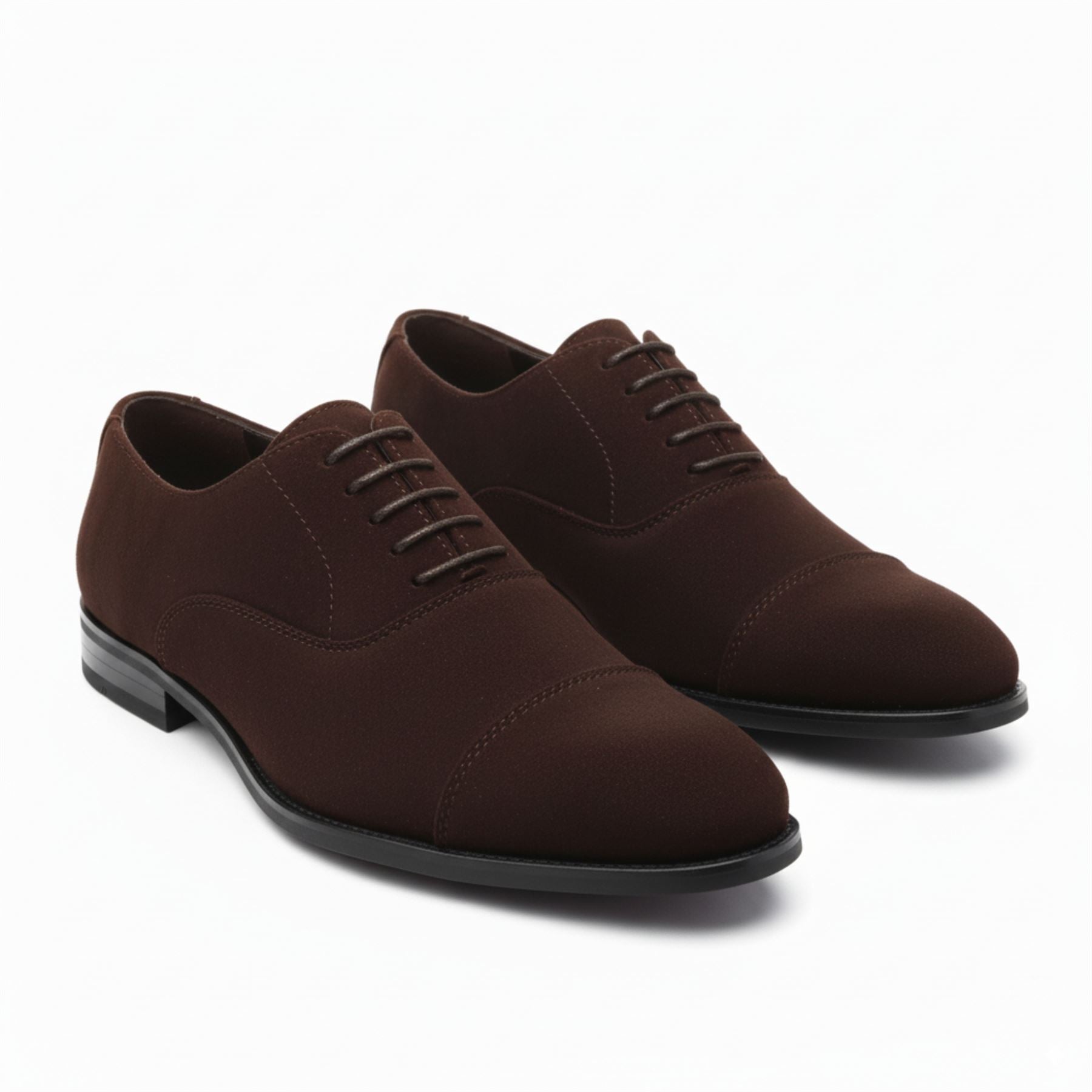 Men's Faux Suede Lace-Up Oxford Shoes
