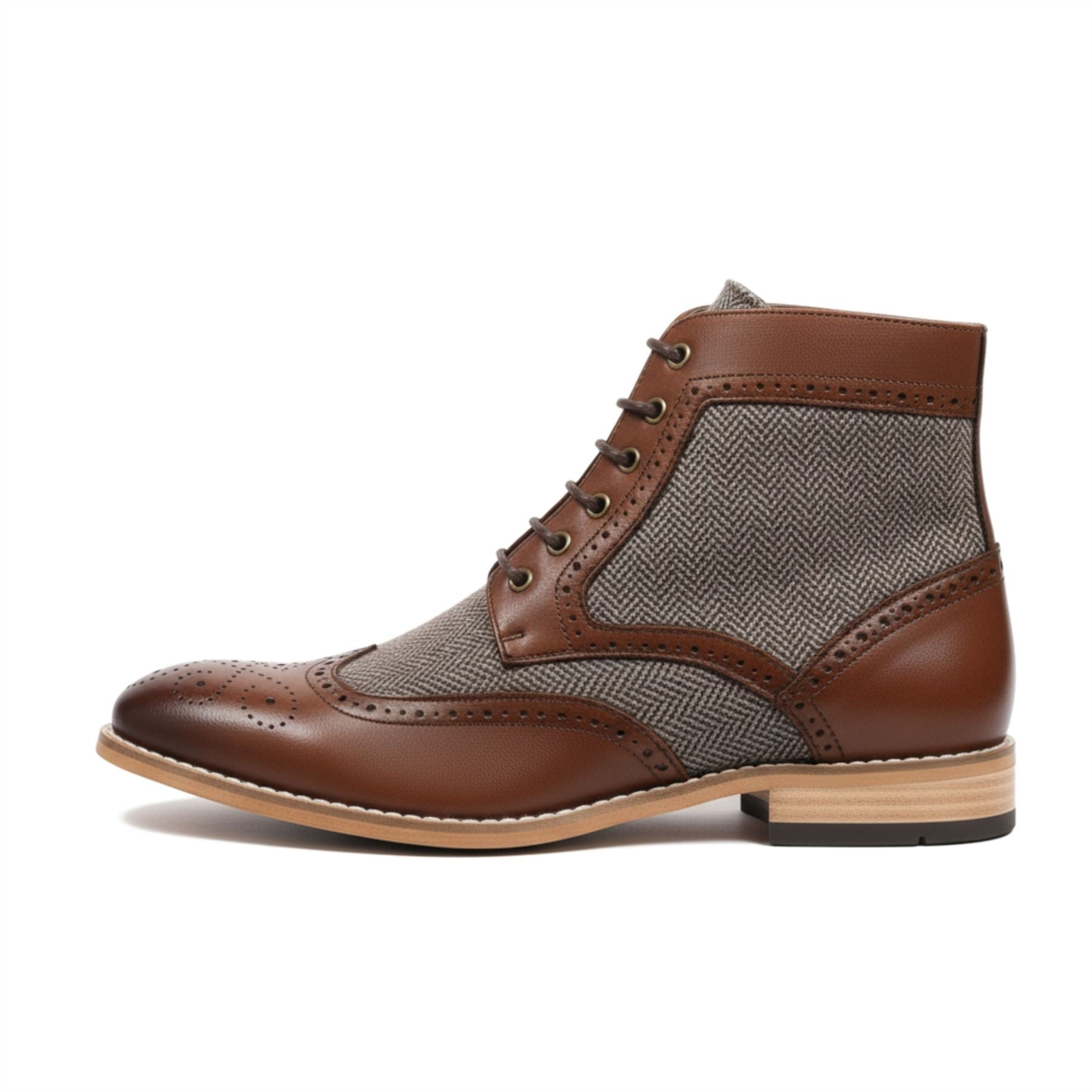 Men’s Wingtip Brogue Ankle Boots