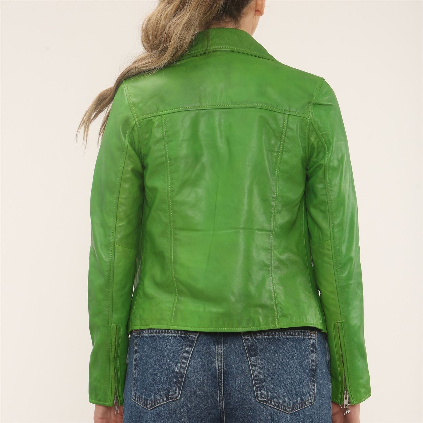 Women's Real Leather Brando Style Biker Jacket