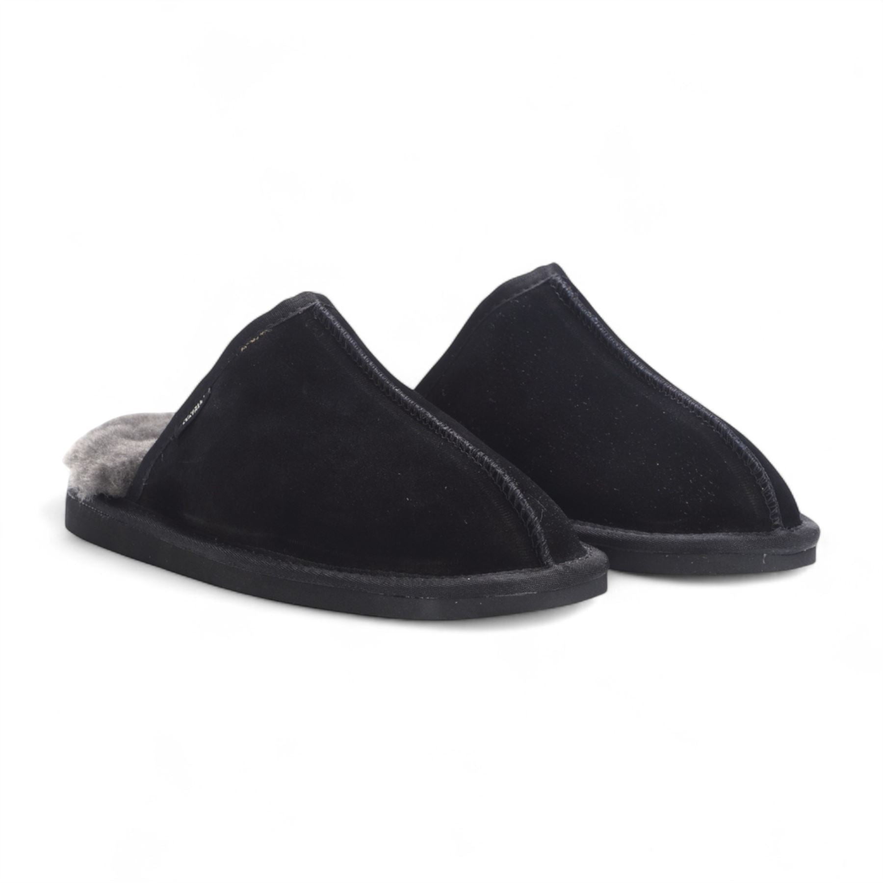 Highland - Men's Genuine Sheepskin Suede Mule Slippers