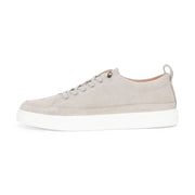 Josh - Men's Grey Suede Leather Trainers