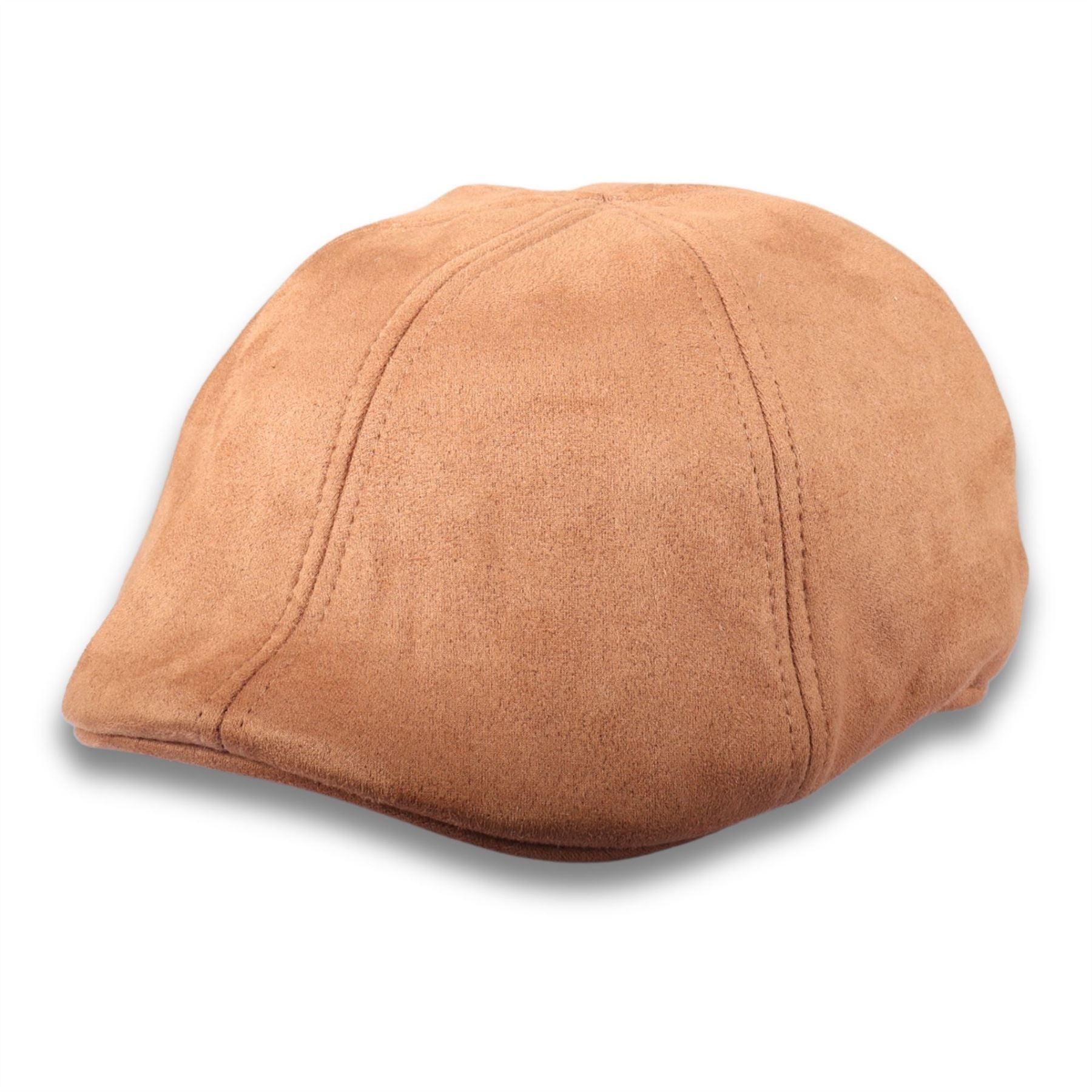 Men's Duckbill Cap Plain Solid Gatsby Peaked Ivy 6 Panel Hat - Knighthood Store