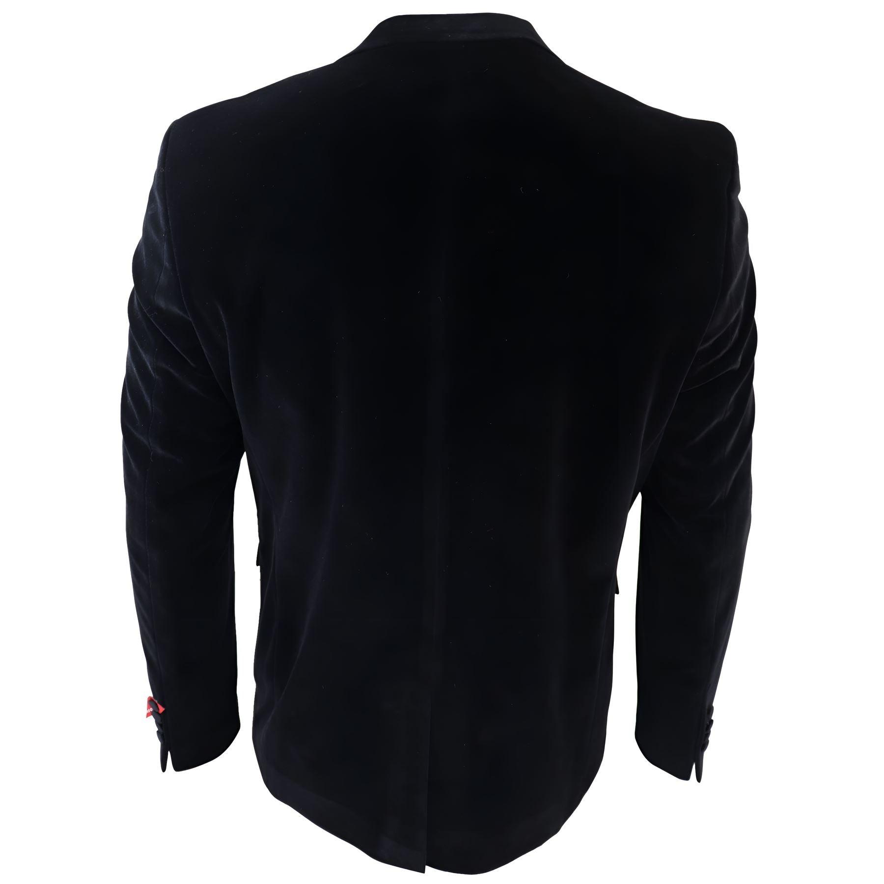 Mens Black Velvet Tuxedo Blazer Satin Peak Lapels Dinner Jacket Wedding Prom Black Tie - Knighthood Store
