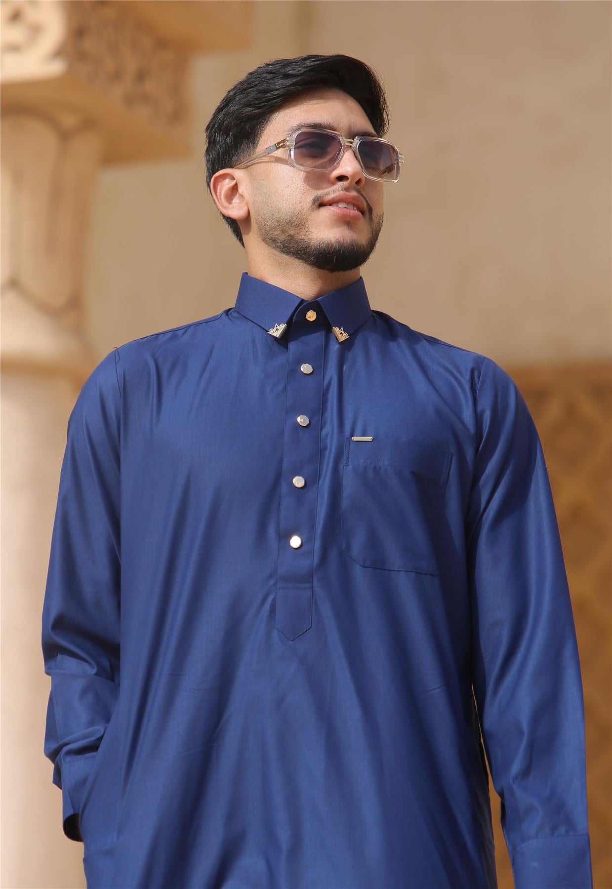 TT-004 - Men's Saudi Emirati Thobe Classic Shirt Collar