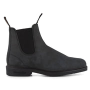Blundstone 1308 Rustic Black Leather Chiesel Toe Chelsea Boot - Knighthood Store