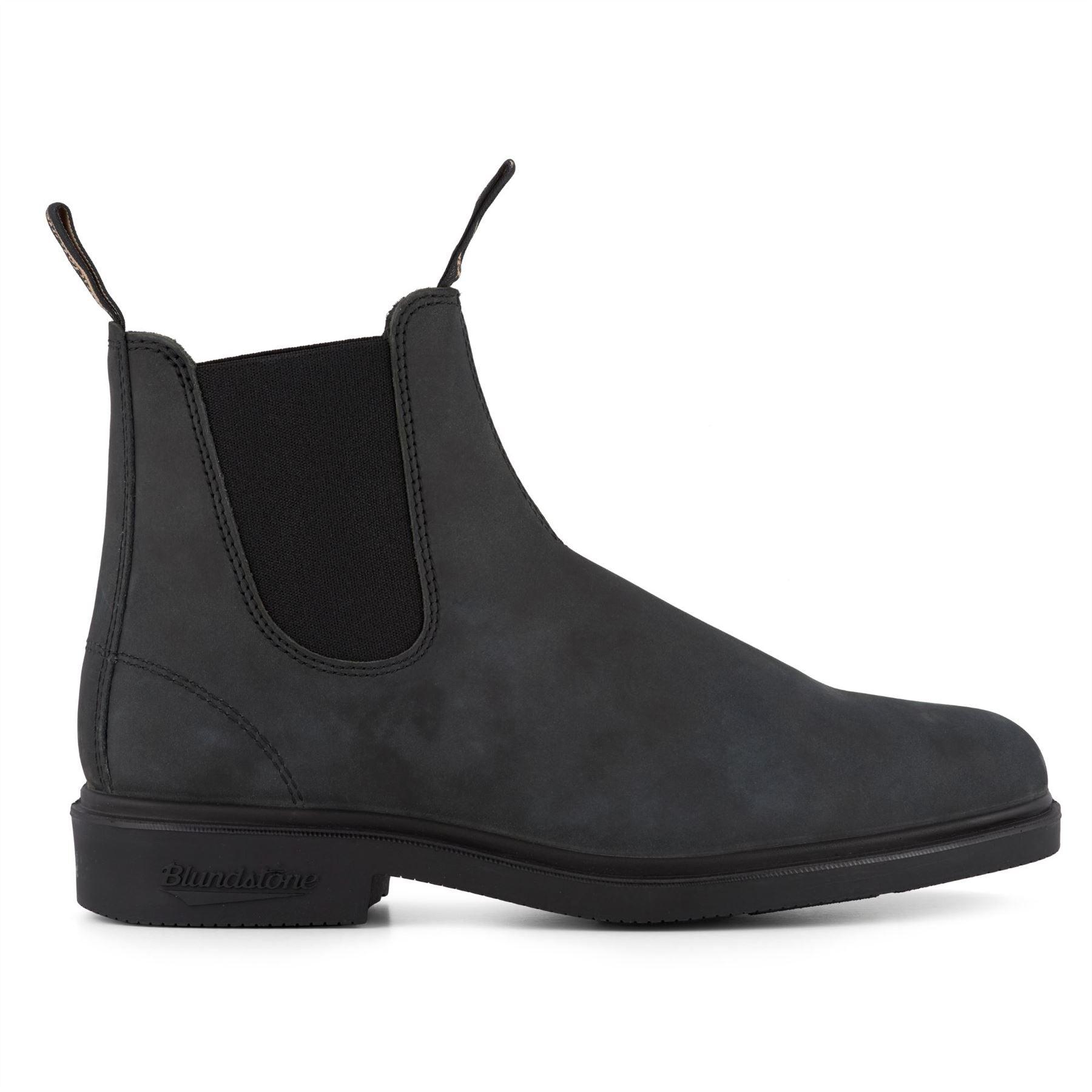 Blundstone 1308 Rustic Black Leather Chiesel Toe Chelsea Boot - Knighthood Store