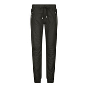 Womens Real Leather Jogger Jeans Trousers Elasticated Casual Retro 1980s - Knighthood Store