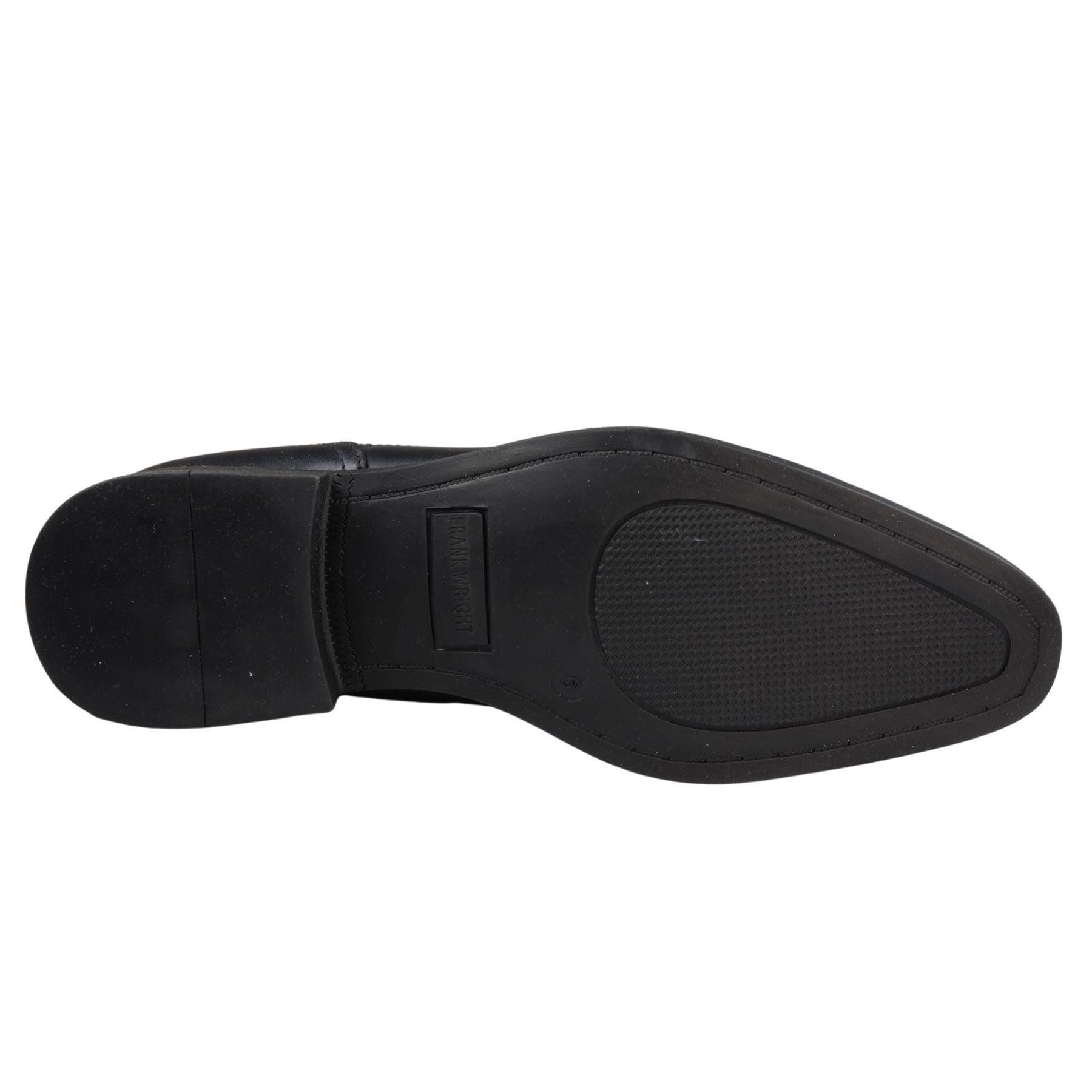 Mens Black Slip On Chelsea Boots Real Leather Smart Casual - Knighthood Store