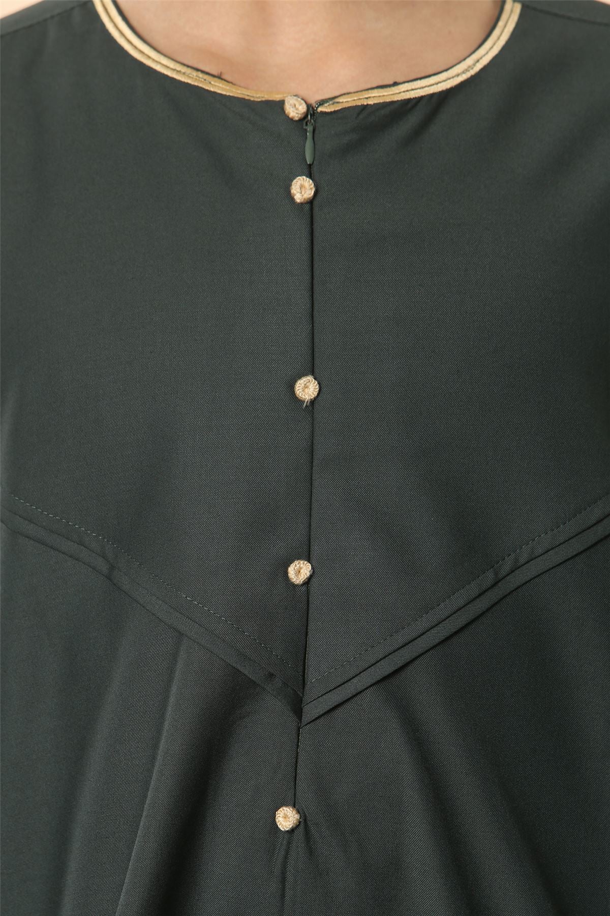 Boy's Thobe Emirati Omani Jubba Islamic Clothing Muslim Kaftan Eid Robe Arab Gold Embroidery