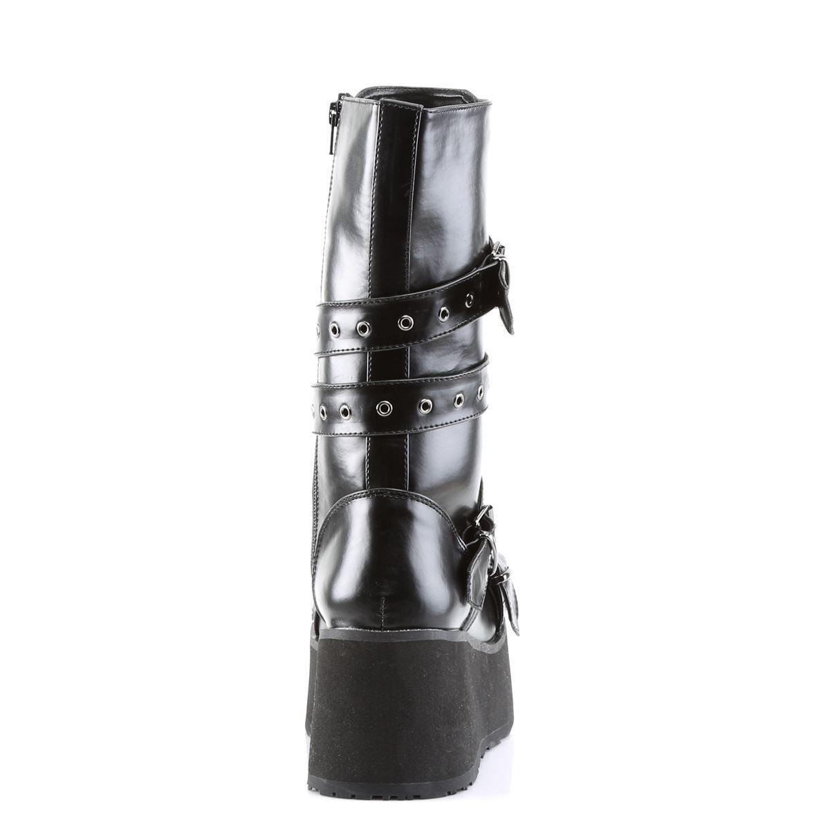 Goth EMO DEMONIA TRASHVILLE 205 Boots Unisex Pleaser Leather Black Platform - Knighthood Store