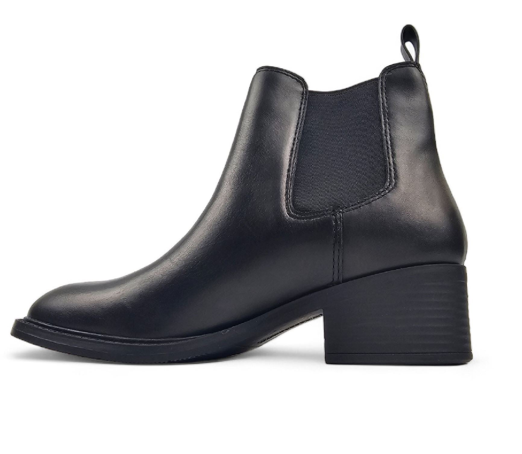 Replace - Women's Black Leather Chelsea Boots