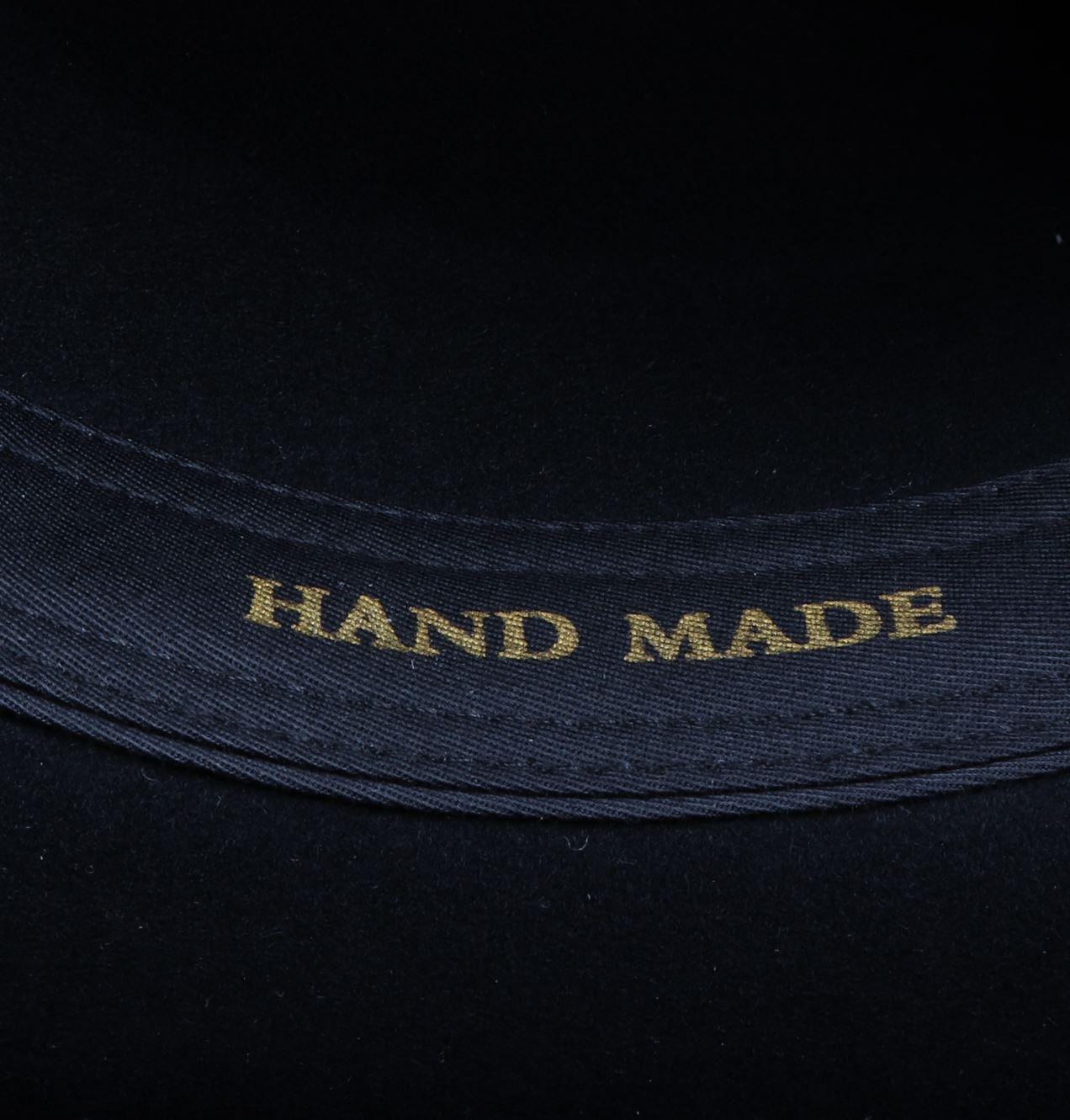 Men's Cowboy Hat 100% Wool Felt Wide Brim Fedora Western Cap - Knighthood Store