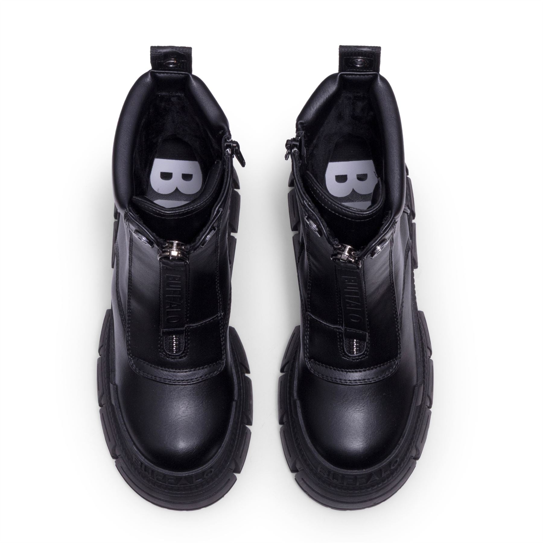 GOSPHER ZIP BOOT - Women’s Black Front-Zip Ankle Boots