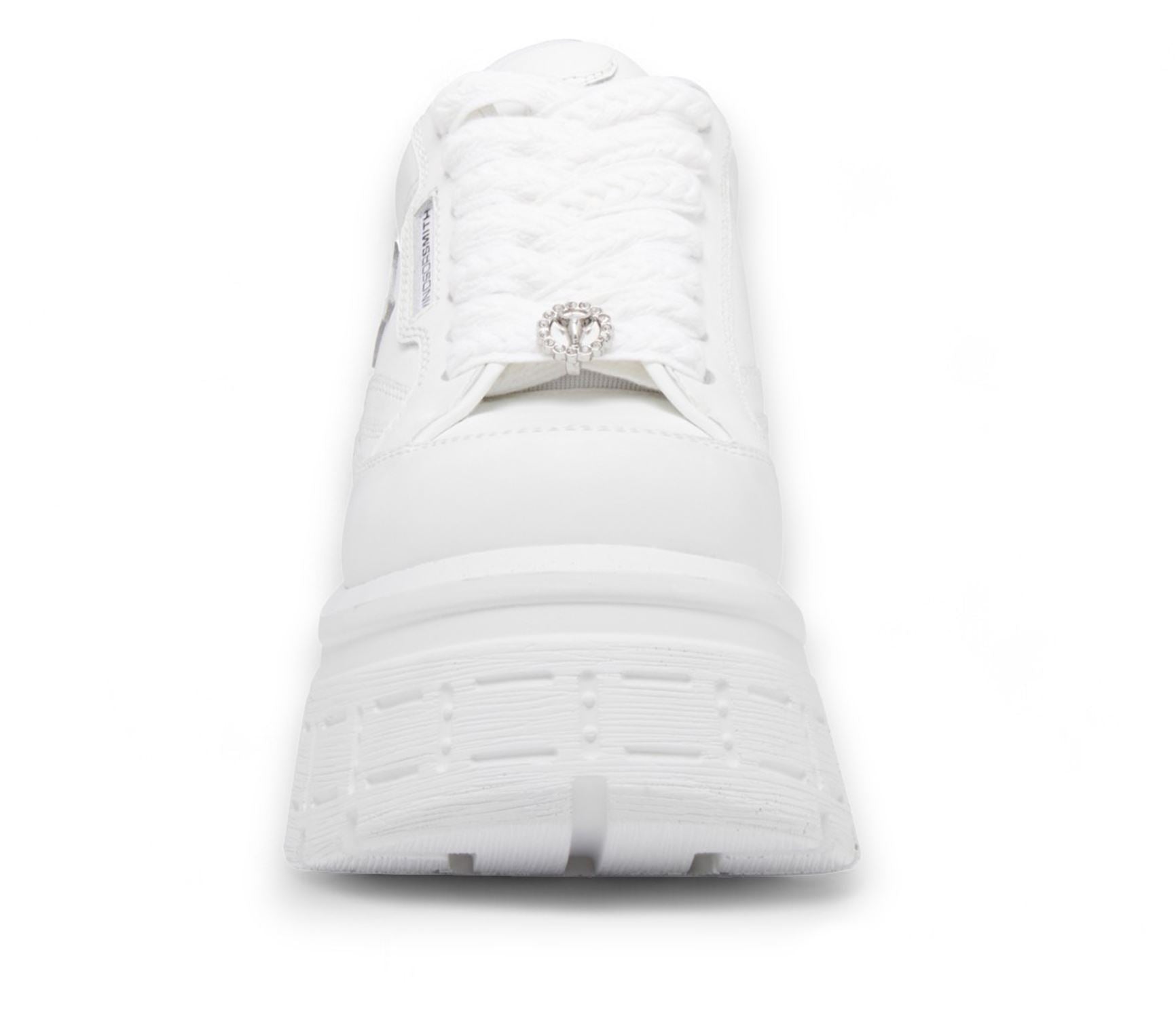 Swerve - Women's Chunky Lace Up Leather Sneakers