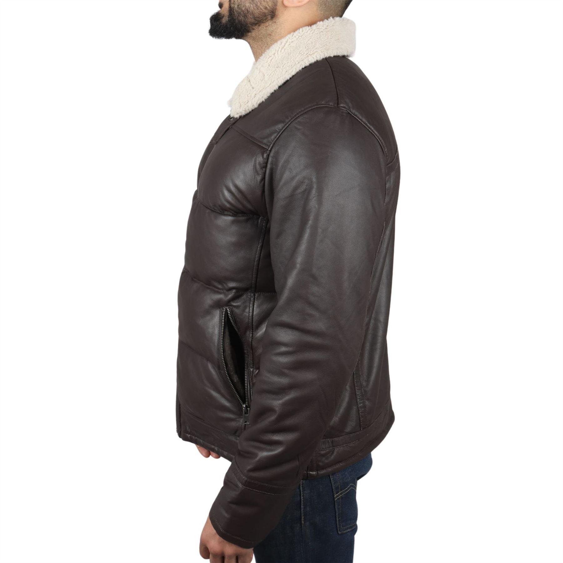 Men's Puffer Quilted Aviator Bomber Flying Fleece Lining Jacket - Knighthood Store