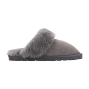 Luna - Women's Sheepskin Suede Mule Slippers