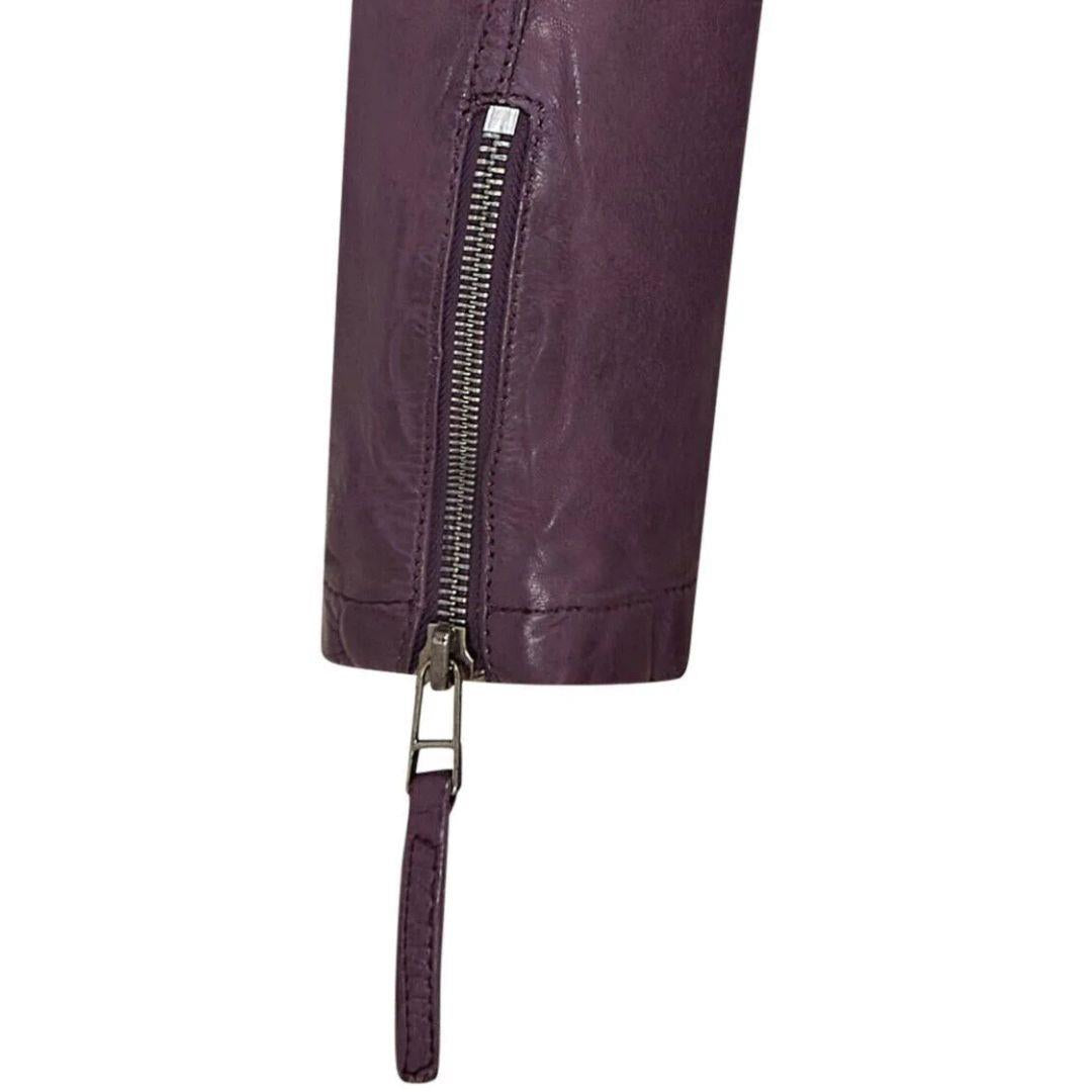 Women's Leather Jacket Hooded Biker Motorcycle Coat
