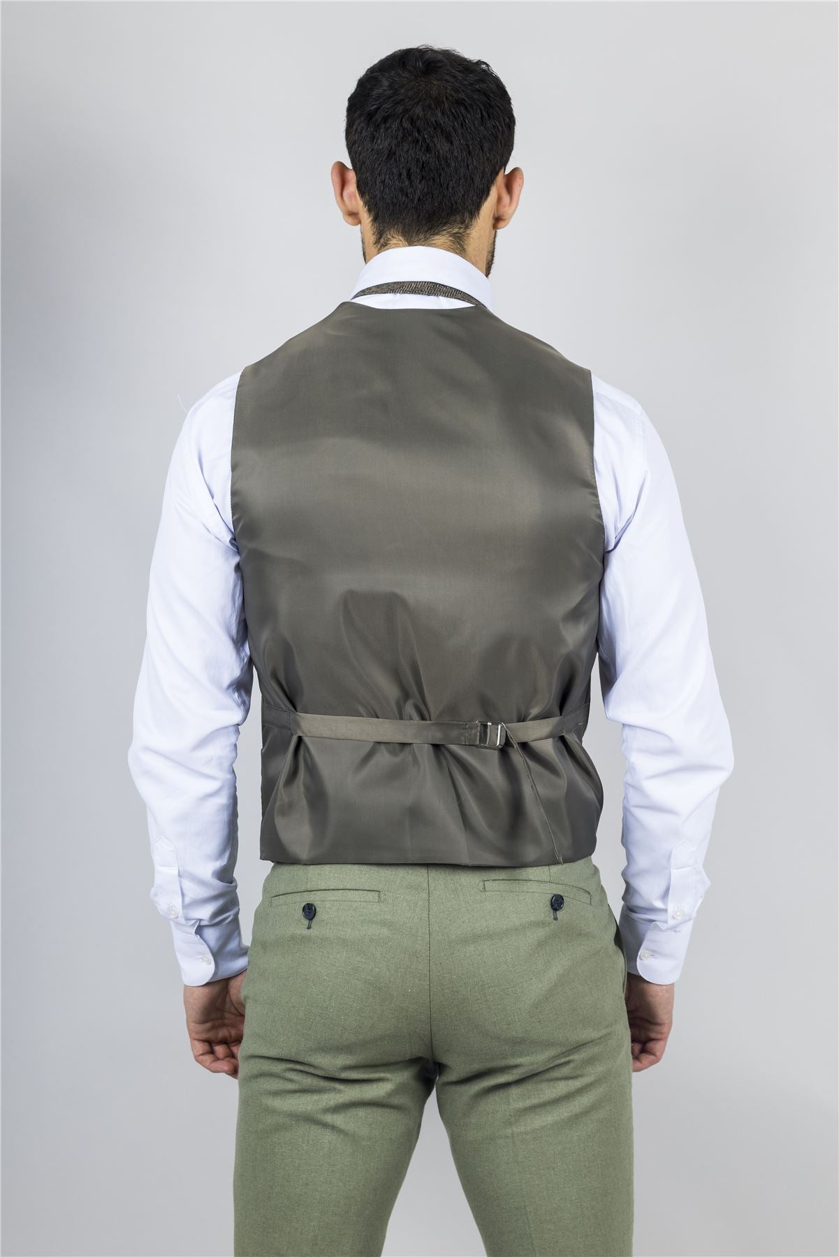 TruClothing TP-22 - Men's Sage 3 Piece Linen Summer Suit