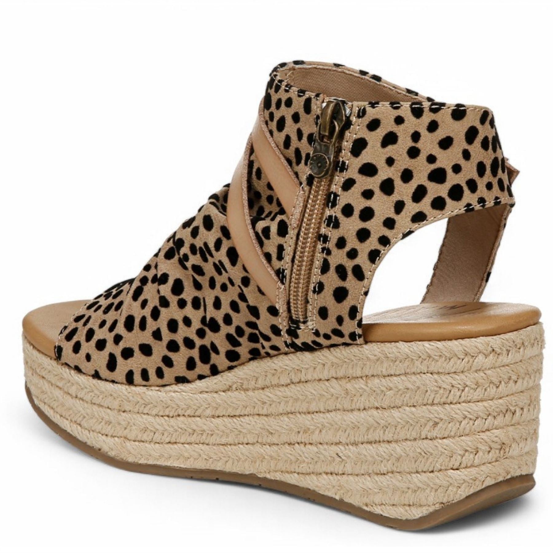 Lacey C Rope - Women's Brown Platform Wedge Sandals