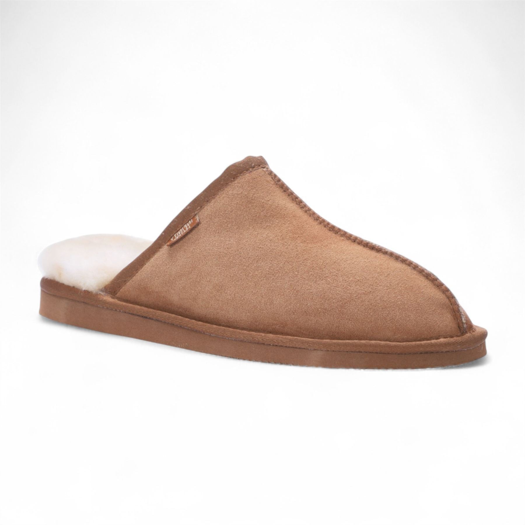 Highland - Men's Genuine Sheepskin Suede Mule Slippers